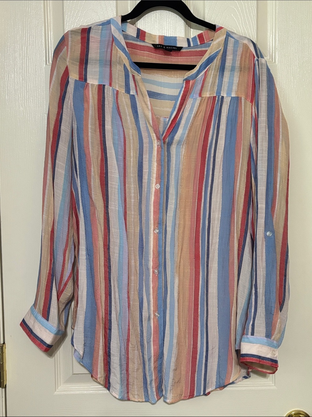 Beachy striped button up